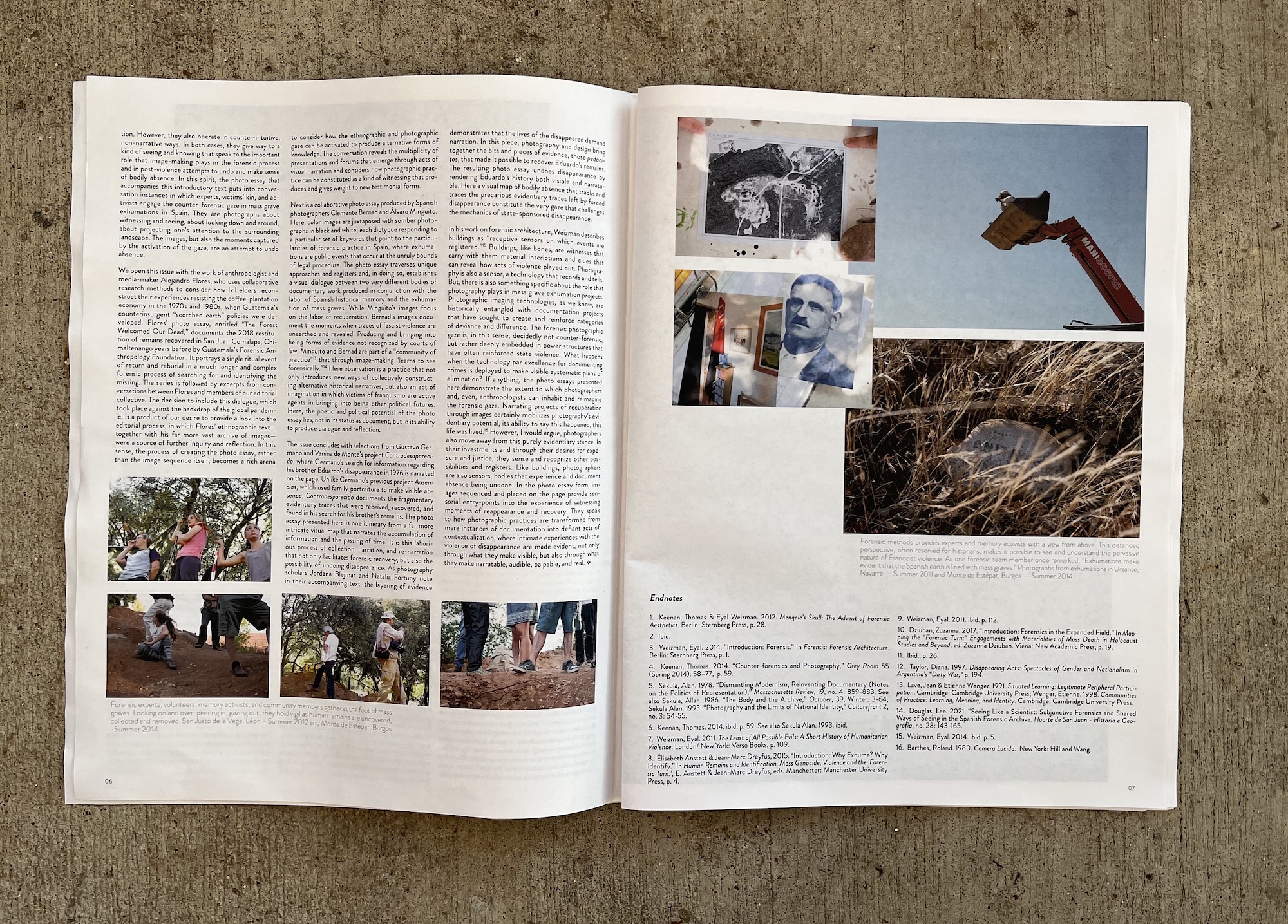A photograph featuring an open spread from the writing with light magazine, January 2022..